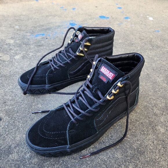 WOMENS - Vans Marvel Black Panther - Womens Shoes - SIZE 8 - Picture 3 of 11